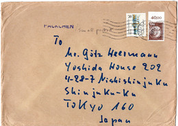 L34492 - Bund - 1988 - 100Pfg I&T MiF A PaeckchenBf HAMELN -> Japan - Covers & Documents