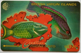 BVI Cable And Wireless 91CBVC  US$20  " Parrot Fish " - Islas Virgenes