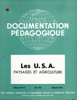 PORT OFFERT   :    Revues Documentatio Pédagogique  Sur Les USA En 1956 ( Voir Les Scans ) - Lesekarten