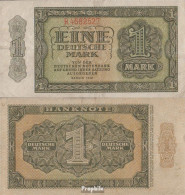 DDR Rosenbg: 340d KN 7stellig, Davor Ein Buchstabe Gebraucht (III) 1948 1 Deutsche Mark - Otros & Sin Clasificación