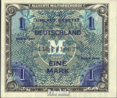 Alliierte Bes.-Gem.Ausg. Rosenbg: 201a, US-Druck Mit F, Kontrollnummer 9stellig Bankfrisch 1944 1 Mark - 1 Mark