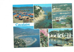 Cpm - 83 - Cavalaire - Souvenir - Aris C 1053 - Douche Femme Seins Nus - Bateau - Fleurs - Cavalaire-sur-Mer