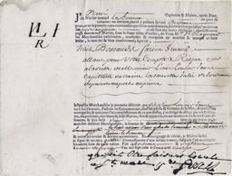 CONNAISSEMENT MARITIME DE 1777 DE BORDEAUX POUR PORT AU PRINCE POUR LE TRANSPORT DE TONNEAUX DE FARINE - 1701-1800: Precursori XVIII