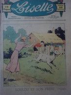 Lisette N°22 Loulou Et Son Frère Chèvre Violon Magique Dinette Beignets Soufflés Muguet Des Bois Chanson Tricot Toilette - 1900 - 1949