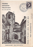 TYPE COQ ET MARIANNE D'ALGER N° 644 SUR CP DE OLORON STE MARIE / FOIRE EXPO. / 23.7.48 - 1944 Gallo E Marianna Di Algeri