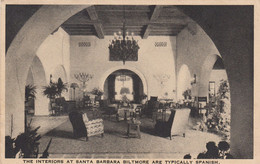 CPA (  ETATS UNIS CALIFORNIE) SANTA BARBARA The Interiors At Santa Barbara Biltmore Are Typically Spasnish - Santa Barbara