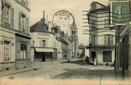 Ermont * La Rue De L'église De La Commune * Boulangerie Pâtisserie * Café - Ermont-Eaubonne