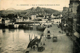 Cherbourg * Le Quai De Coligny Et La Montagne Du Roule * Automobile Voiture Ancienne - Cherbourg