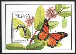 Antigua 1991 - Mi-Nr. Block 199 ** - MNH - Schmetterlinge / Butterflies - Antigua And Barbuda (1981-...)