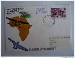 Zaire 1974 FDC The Zaire River Expedition Avion Vliegtuig Oiseau Fleur Timbre Singe De Congo COB 785 - 1971-1979