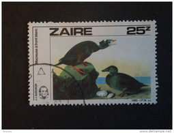 Congo Zaire 1985 Vogels Oiseaux Birds J.J. Audubon Macreuse COB 1285 Yv 1211 O - Oblitérés