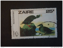 Congo Zaire 1985 Vogels Oiseaux Birds J.J. Audubon Macreuse COB 1285 Yv 1211 O - Used Stamps