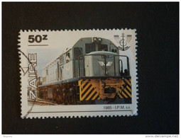 Congo Zaire 1985 Verjaardag Annivéraire ONATRA Locomotive Locomotief Yv 1228 COB 1305 O - Used Stamps