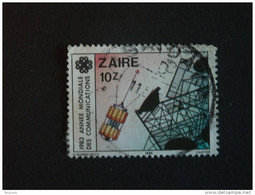 Congo Zaire 1984 Voies Spatiales Communications Yv 1157 COB 1224 O - Gebruikt
