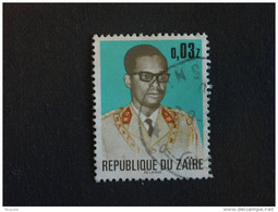 Congo Zaire 1973 General Generaal Mobutu Yv 825 COB 828 O - Usati
