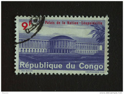 Congo Republique Republiek 1964 Palais De La Nation Paleis Der Naties Yv COB 560 O - Gebruikt