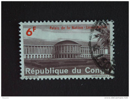 Congo Republique Republiek 1964 Palais De La Nation Paleis Der Naties Yv COB 557 O - Gebraucht