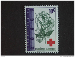 Congo Republique Republiek 1963 Rode Kruis Croix Rouge Strophanthus Plante Yv COB 495 MNH ** - Nuevos