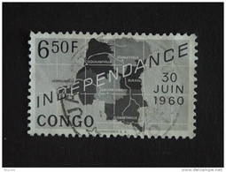 Congo Republique Republiek 1960 Onafhankelijkheid Indépendance Yv COB 379 O - Gebruikt