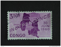 Congo Republique Republiek 1960 Onafhankelijkheid Indépendance Yv COB 377 O - Used Stamps