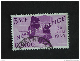 Congo Republique Republiek 1960 Onafhankelijkheid Indépendance Yv COB 377 O - Oblitérés