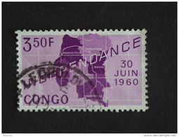 Congo Republique Republiek 1960 Onafhankelijkheid Indépendance Yv COB 377 O - Oblitérés