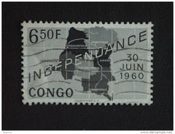 Congo Republique Republiek 1960 Onafhankelijkheid Indépendance Yv COB 379 O - Gebraucht