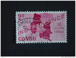 Congo Republique Republiek 1960 Onafhankelijkheid Indépendance Yv COB 376 O - Used Stamps