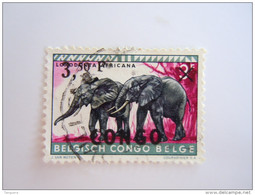 Congo Republiek République 1960 éléphant Olifant 407 O - Oblitérés