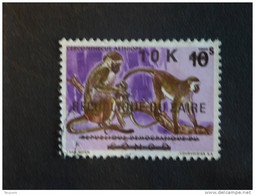 Congo Zaire 1977 Zegels Met Opdruk, Timbres Surchargés Singes Apen Yv 887 COB 908 O - Used Stamps