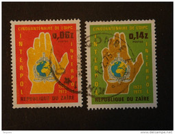 Congo Zaire 1973 50e Anniversaire Verjaardag Interpol Yv 835-836 O - Used Stamps