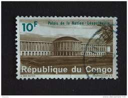 Congo Republique Republiek 1964 Palais De La Nation Paleis Der Naties Yv COB 561 O - Gebraucht