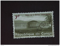 Congo Republique Republiek 1964 Palais De La Nation Paleis Der Naties Yv COB 558 O - Usados