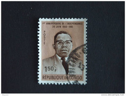 Congo Republique Republiek 1961 Ann. Indépendance Onafhankelijkheid Président Kasavubu COB Yv 435 O - Gebraucht