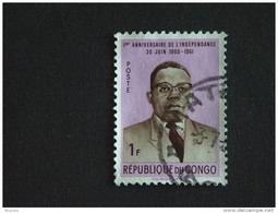 Congo Republique 1961 Ann. Indépendance Onafhankelijkheid Président Kasavubu Yv 434 - Gebraucht