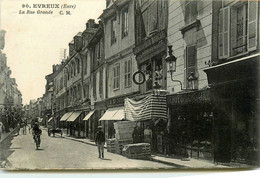 évreux * La Rue Grande * Bazar Du Bon Marché * Dépôt De La Compagnie Du Gaz - Evreux