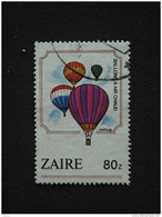 Congo Zaire 1984 Warme Luchtballon Ascensions Dans L'atmosphère Ballon à Air Chaud  Yv 1181 COB 1252 O - Usados