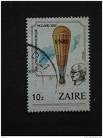 Congo Zaire 1984 Luchtballon Ascensions Dans L'atmosphère Ballon Stratosphérique Piccard  Yv 1178 COB 1249 O - Usati