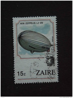 Congo Zaire 1984 Luchtballon Ascensions Dans L'atmosphère Zeppelin LZ  Yv 1179 COB 1250 O - Usados