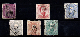 España Nº 116, 118, 121/2, 125/6. Año 1872 - Used Stamps