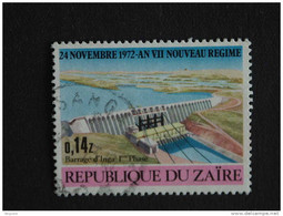 Congo Zaire 1973 Barrage D'Inga Stuwdam Yv 830 O - Gebruikt