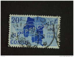 Congo Republique 1960 Onafhankelijkheid Indépendance Yv 381 O - Gebruikt