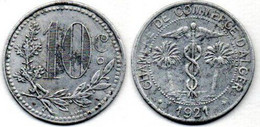 Algérie - Algeria - Algerien  10 Centimes 1921 Alger TTB - Algeria