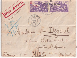 TOGO ! - 1944 - ENVELOPPE De LOME => NICE - Storia Postale