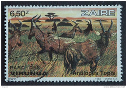 Zaire 1982 Antilopen Antilopes 1160 Yv 1101 O - Usati