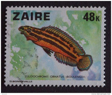Zaire 1978 Afrikaanse Vissen Poissons 925 Yv 907 O - Oblitérés