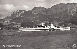 W3345- ATTER LAKE, SHIP, MOUNTAINS - Attersee-Orte