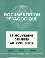 PORT OFFERT   :   4 Documentation Pédagogique  Sur Le XVIIIe Siècle 1956 ( Voir Les Scans ) - Fichas Didácticas