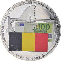 Belgique, Médaille, Monnaie Européenne, Billet De 100 Euro, Politics, 2002 - Autres & Non Classés