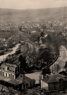 Figeac * Vue Générale Et La Gare * Ligne Chemin De Fer - Figeac